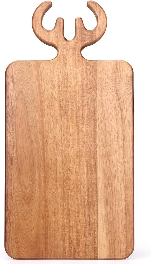 Decor Christmas Charcuterie Boards Gifts for Women Acacia Wood Cutting Board with Handle Xmas Fru... | Amazon (US)