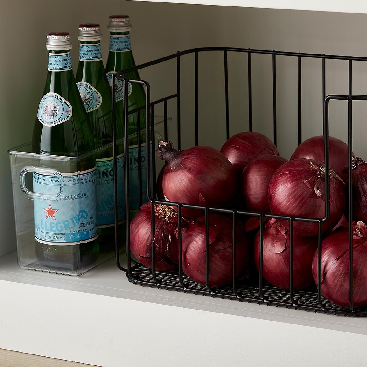 Vertica Wire Stacking Bins | The Container Store