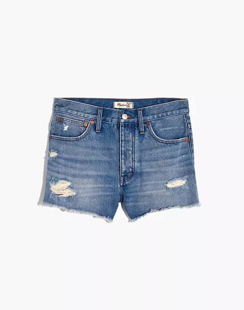 Relaxed Denim Shorts in Homecrest Wash: Ripped Edition | Madewell