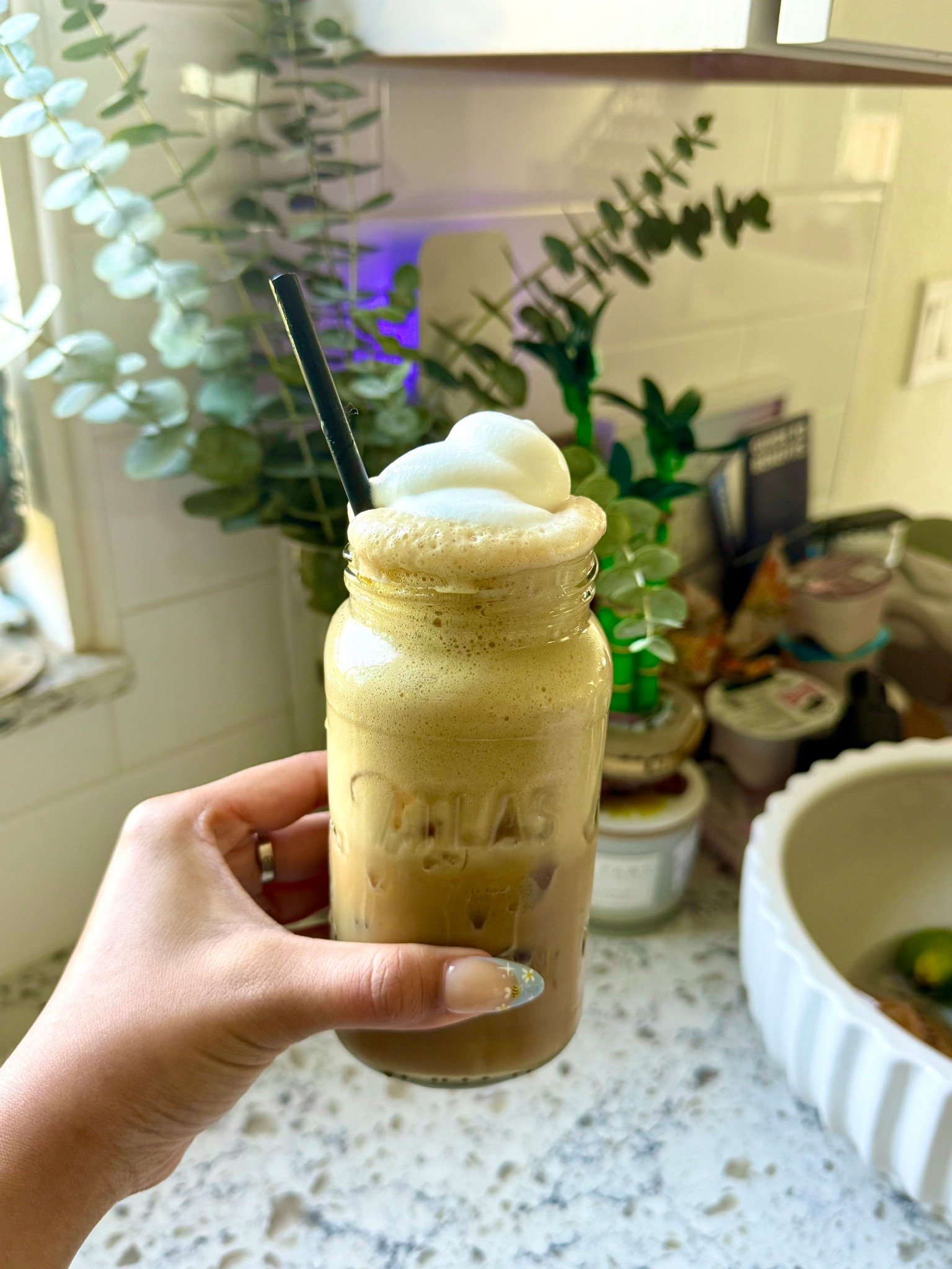 Iced Brown Sugar Sea Salt Shaken Espresso with Brown Buttered Cookie Cold Foam 

#LTKHome