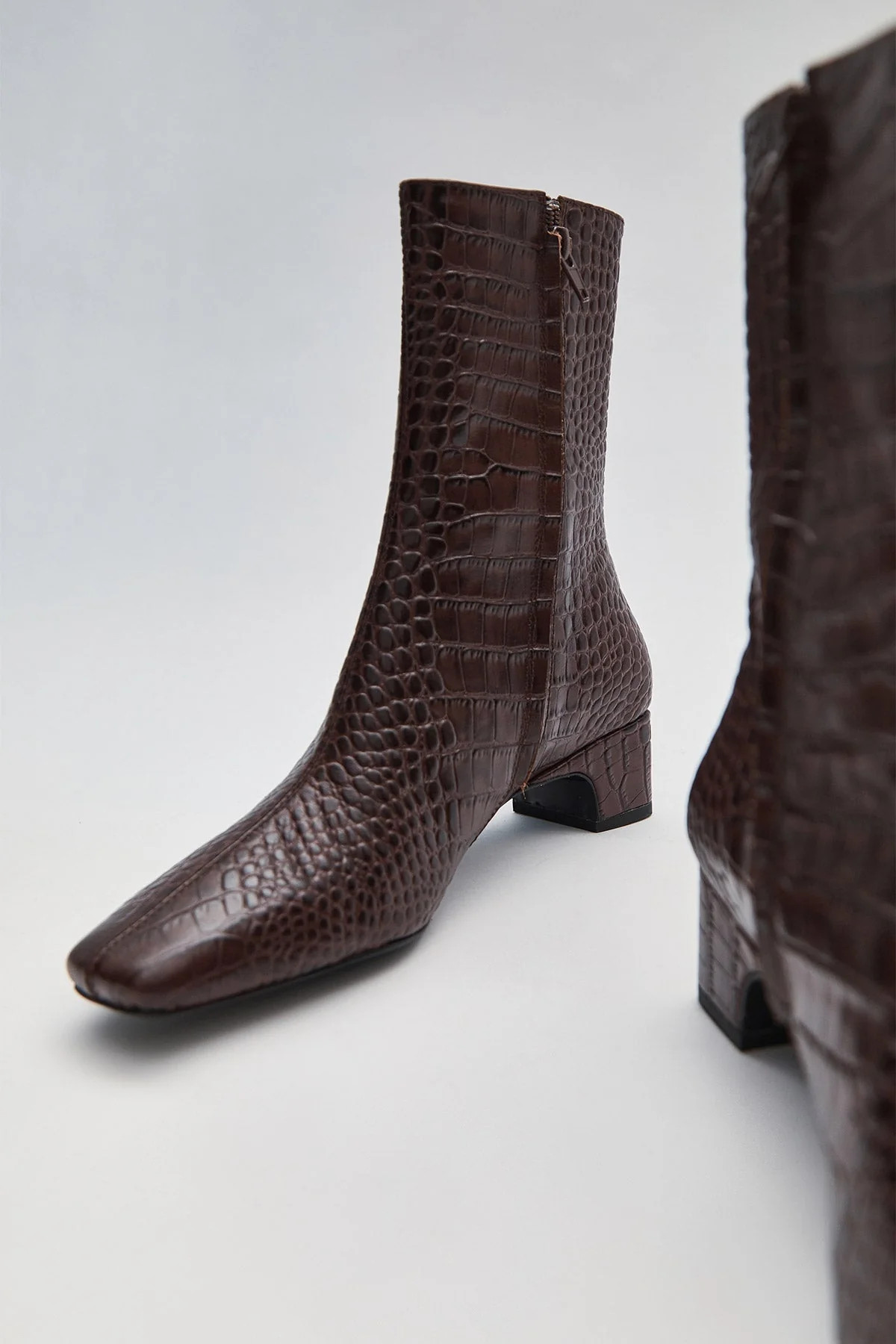 Ankle Boot Croc - Antique Tan | St. Agni