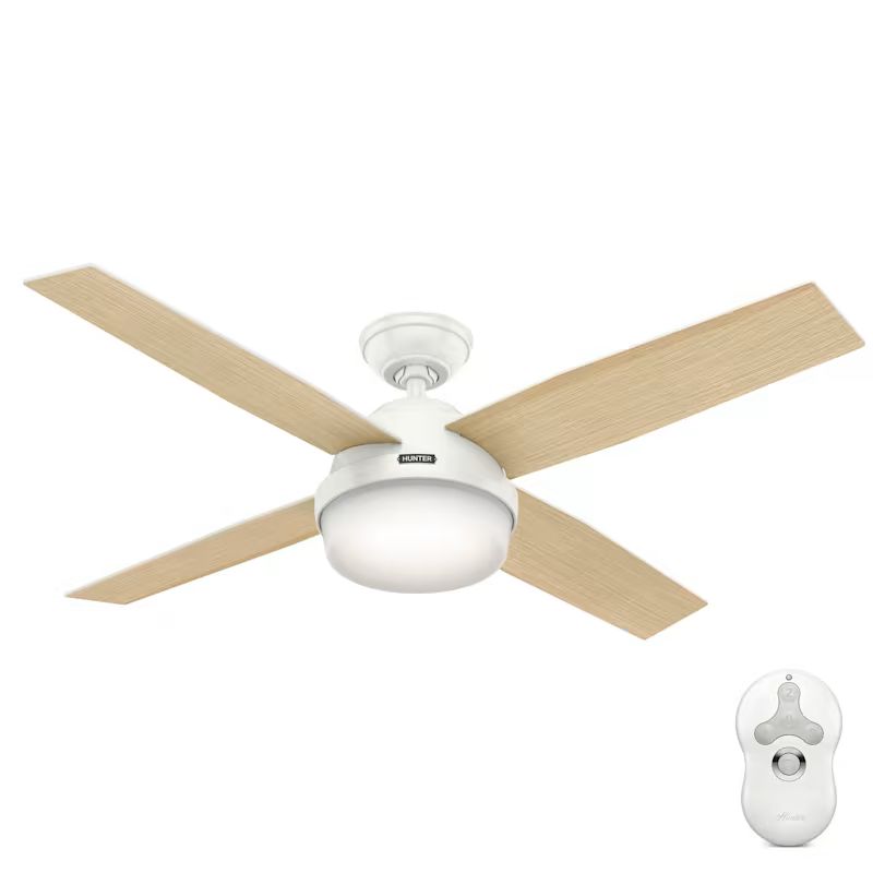 Dempsey with Light 52 inch Ceiling Fan | Hunter Fan Company