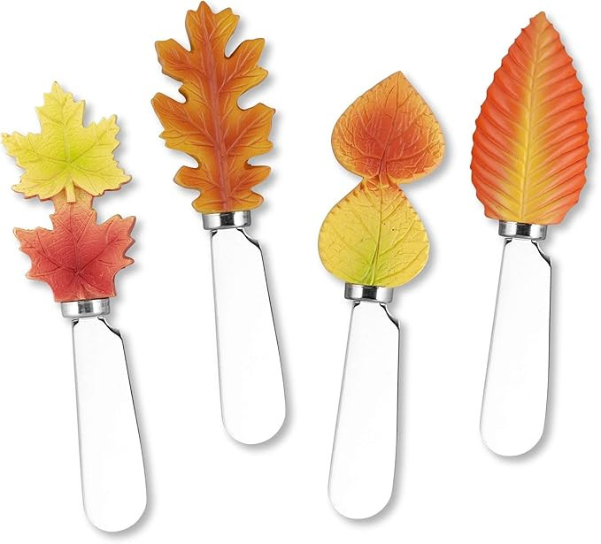 Supreme Housewares Mr 4-Piece Resin Cheese Spreader, Fall Leaves(Assorted) | Amazon (US)