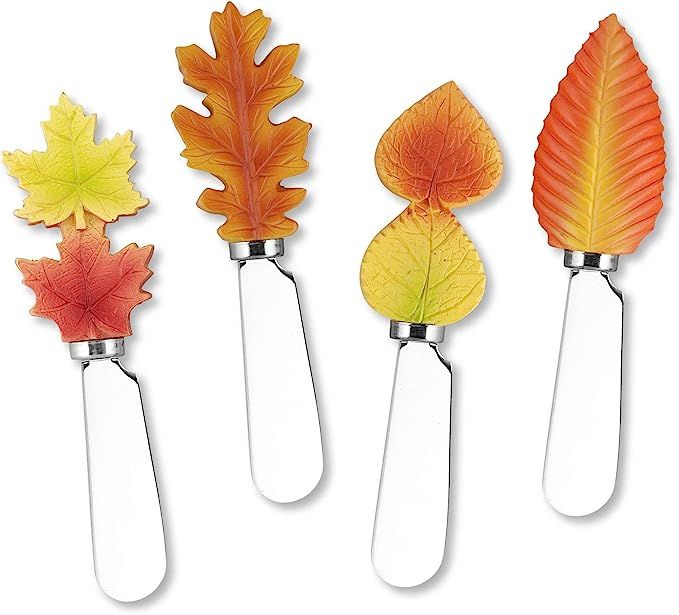 Supreme Housewares Mr 4-Piece Resin Cheese Spreader, Fall Leaves(Assorted) | Amazon (US)