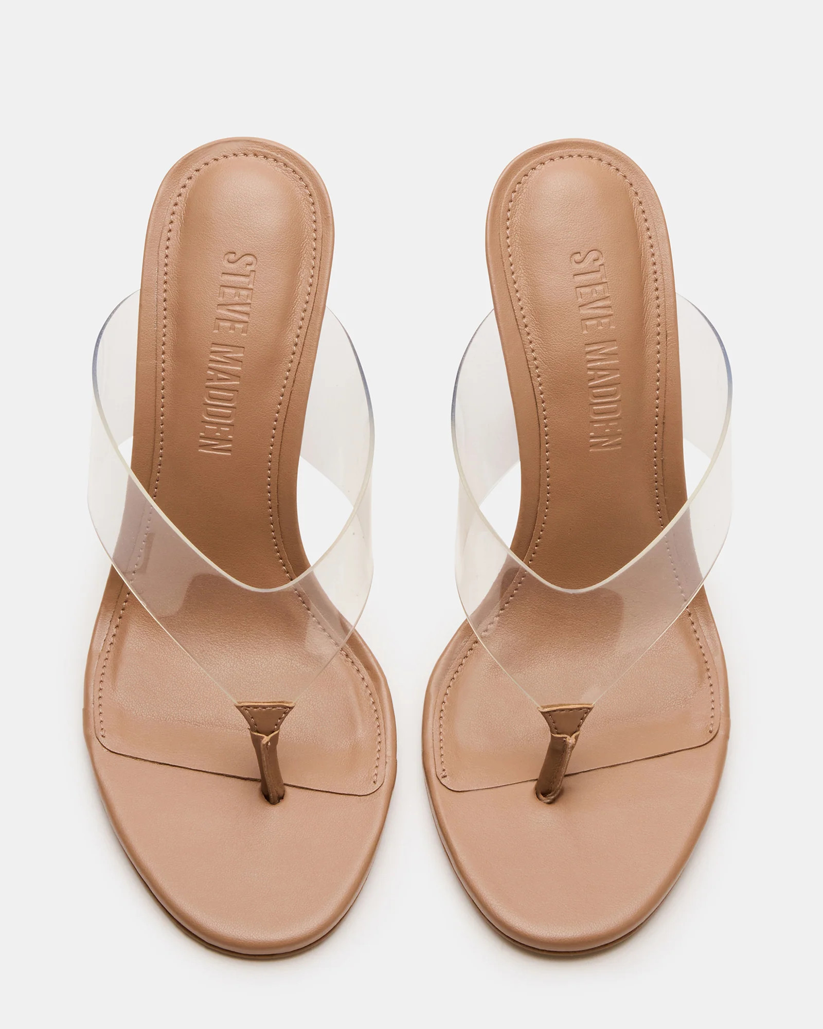 SABINE Clear Thong Mule Heel Women's Heel | Steve Madden (US)