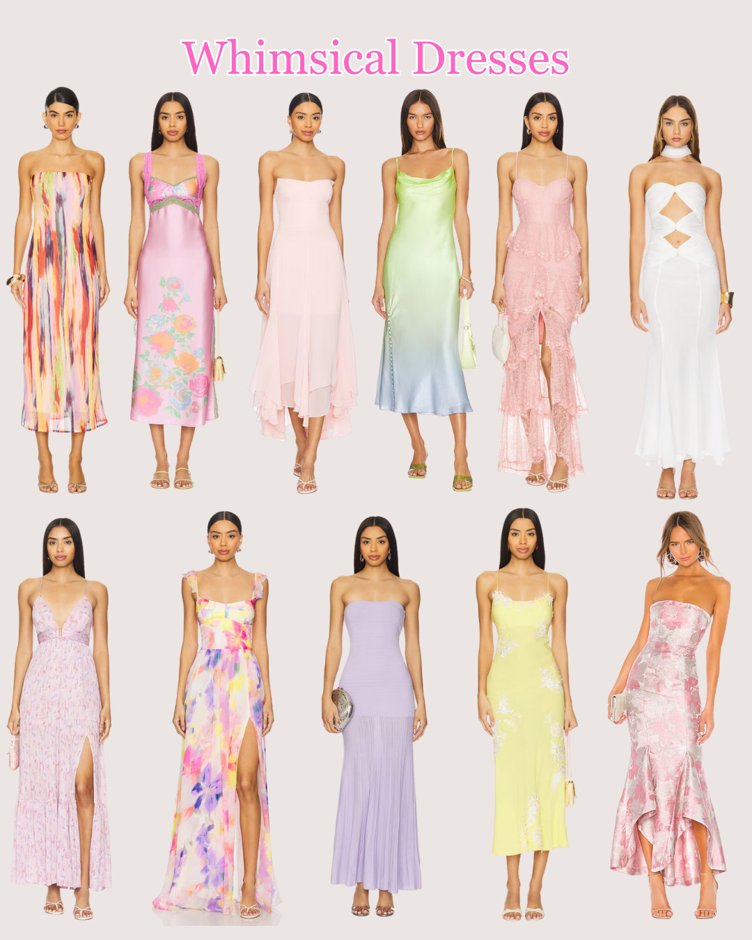 Add a touch of magic to your wardrobe with these whimsical dresses. Think flowy fabrics, dreamy pastels, romantic florals, and delicate details—perfect for garden parties, brunch, or any day you want to feel effortlessly feminine. 🌸💫 

 #WhimsicalStyle #DreamyDresses #LTKFashion #RomanticLooks #Fairycore #LTKcanada #LTKsummer #LTKdresses