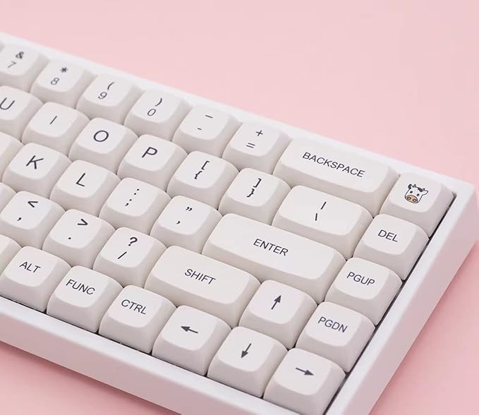 PBT keycap 121 Key Minimalist White keycap XDA Profile Sublimation English keycap PBT keycap Set ... | Amazon (US)