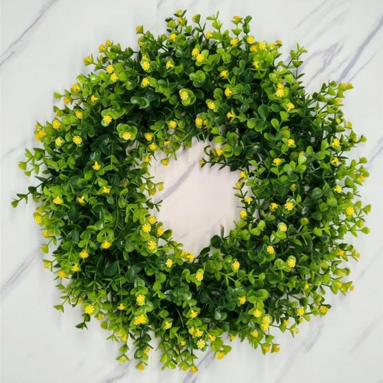 Easter Wreath Colorful Flower Wreath，16" Spring and Summer Wreath for Outdoor Or Home Decor Dec... | Walmart (US)