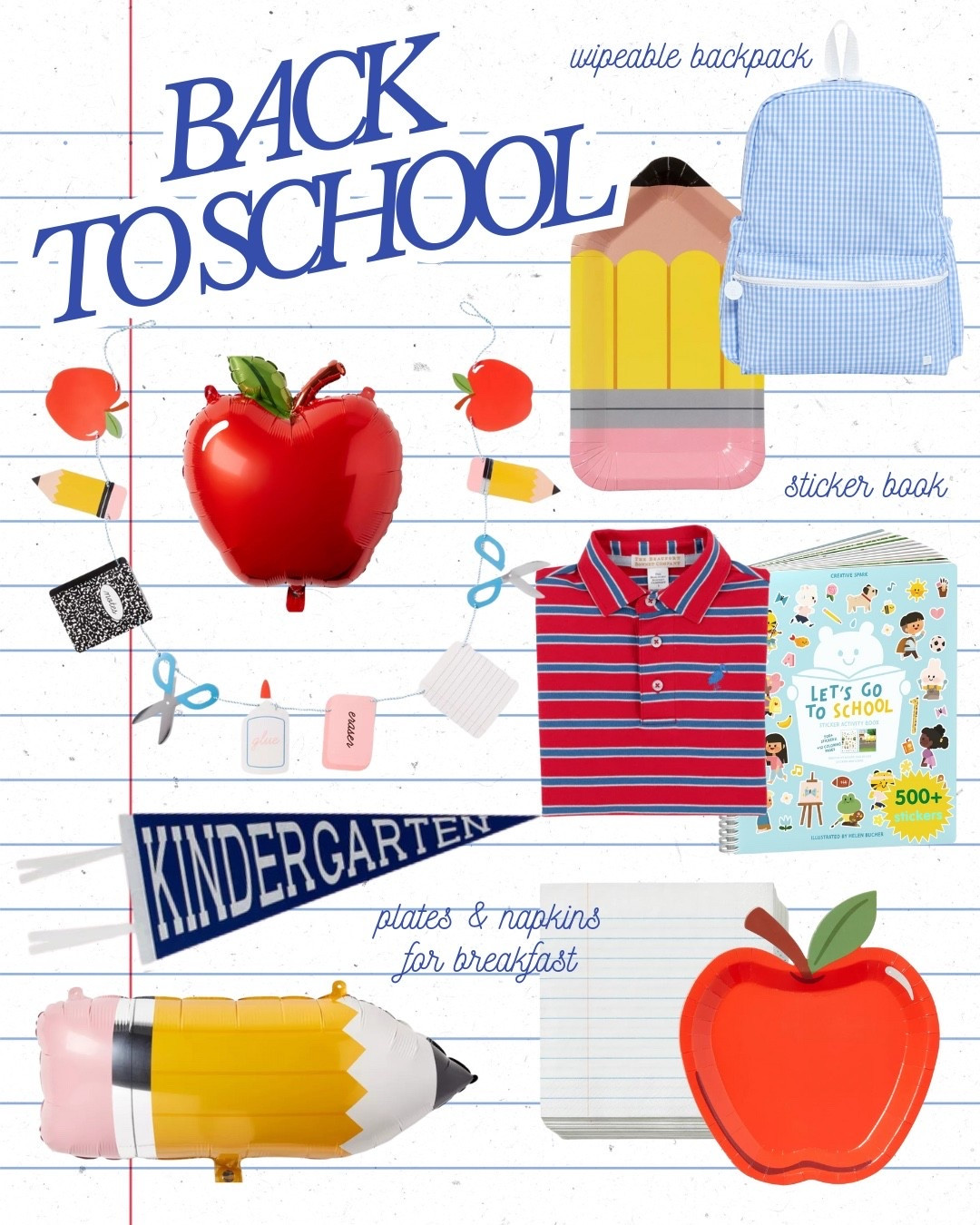 The cutest goodies for back-to-school! 🍎✏️📓

#LTKKids