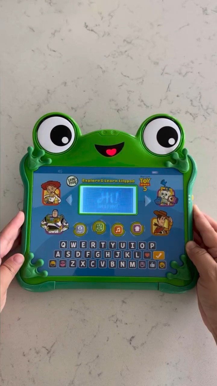 Comment “LEARN” and I'll send you a 🔗✨

Got this fun explore and learn lilypad for my toddler. Teaches letters, sounds, counting, music, and more!🐸

#toystory5 #disney #momfind