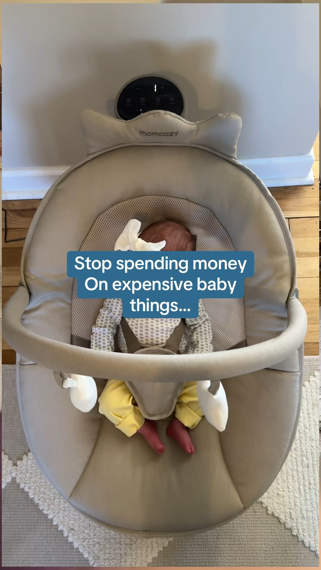 2-1 Momcozy swing 🫶

Expensive doesn’t mean better. This has more options for swing movement, sounds and speeds than my expensive one it also works REALLY GOOD putting my baby to sleep and soothing her. 

On my tiktok shop too. Check to see if they have a deal going on! 

#LTKKids #LTKmomlife #LTKBaby