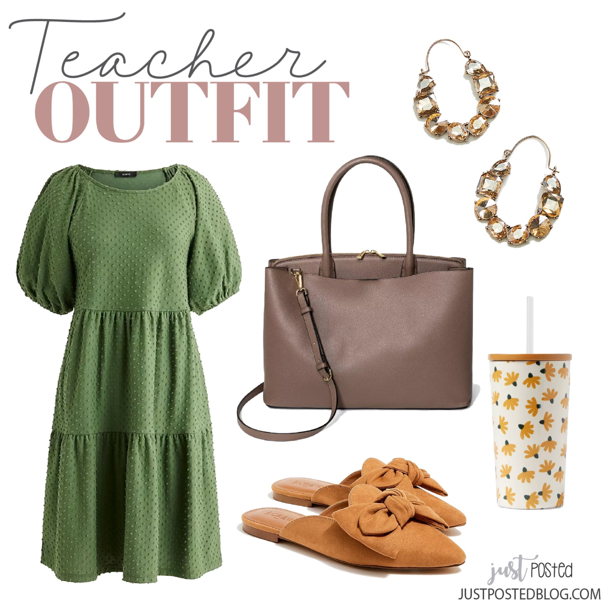 Loving this dress! Available in a few colors and the dot detailing is so cute! Perfect back to school look for a teacher! 

#LTKBacktoSchool #LTKFind #LTKworkwear