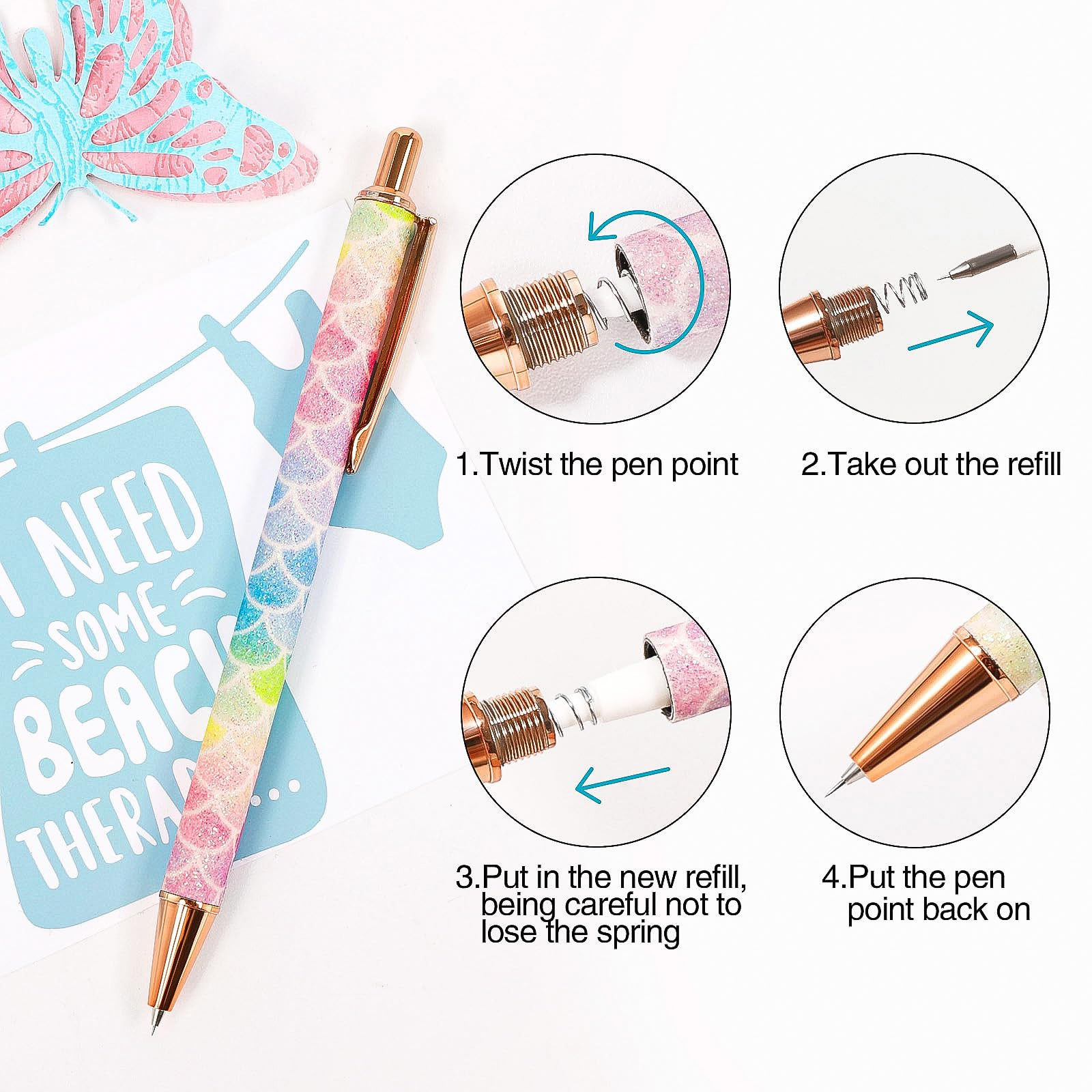 VINYL FROG 2 Pcs Glitter Weeding Pen, Fine Point Pin Pen Weeding Tool for Craft Adhesive Vinyl/HT... | Amazon (US)