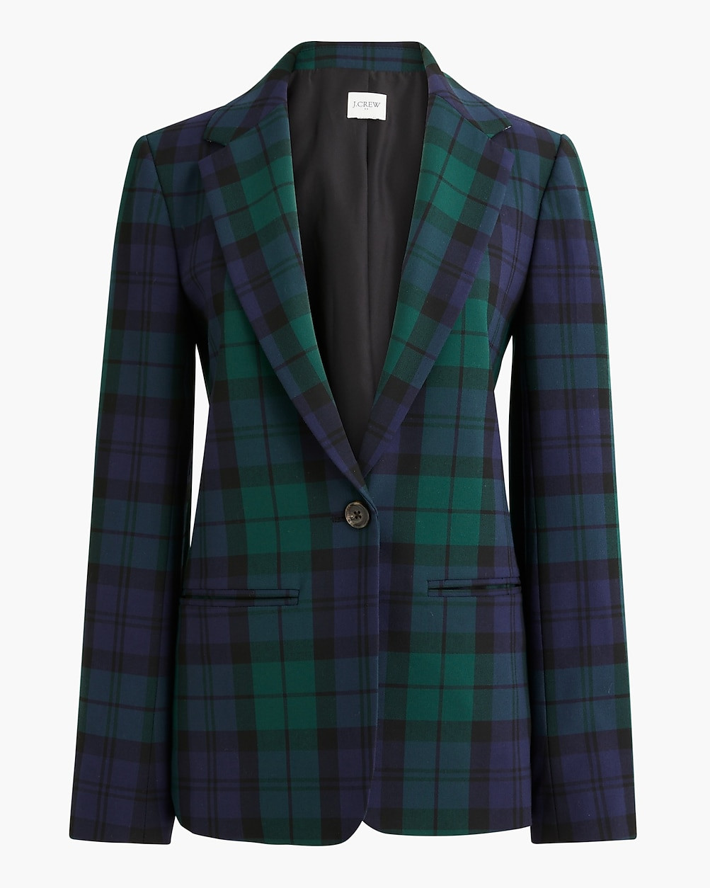 Black Watch plaid one-button blazer | J.Crew Factory
