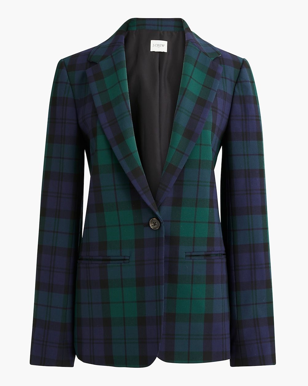 Black Watch plaid one-button blazer | J.Crew Factory