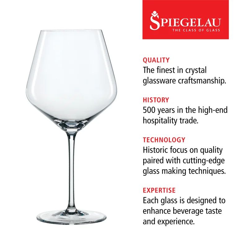 23 oz. Crystal Red Wine Glass (Set of 4) | Wayfair North America