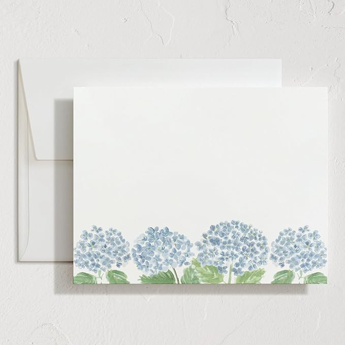 Minted Hydrangea Love Stationery Cards, 10 Count, Blank Cards and Envelopes For Thank You Notes, ... | Amazon (US)