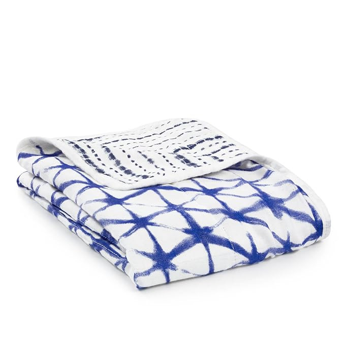 aden + anais Silky Soft Stroller Blanket, 100% Viscose Bamboo Muslin, 4 Layer Lightweight and Bre... | Amazon (US)