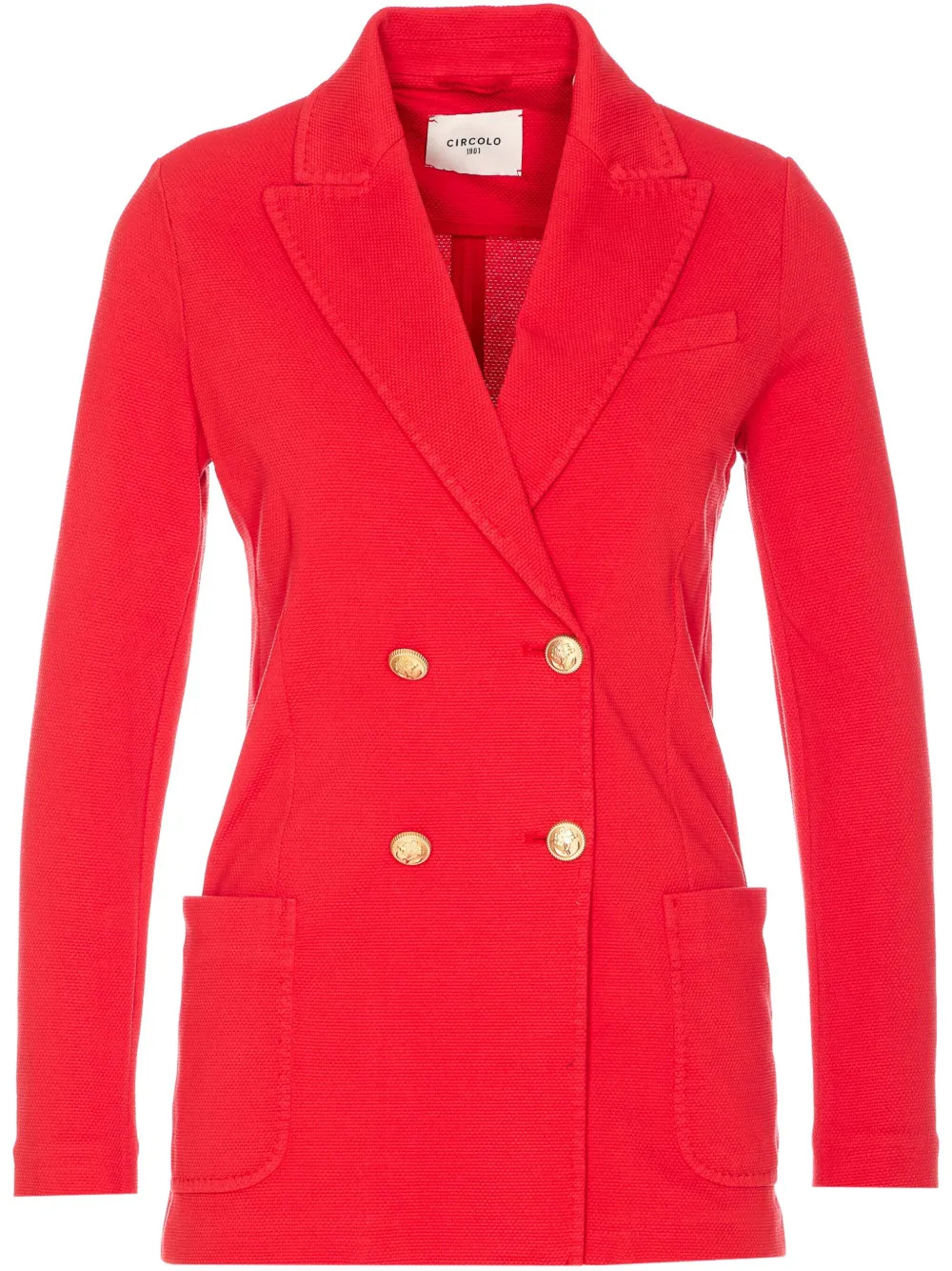 Circolo 1901 double-breasted Blazer    | Red | FARFETCH UK | Farfetch Global