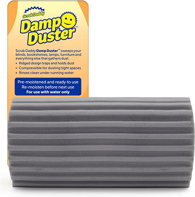 Amazon.com: Scrub Daddy Damp Duster, Magical Dust Cleaning Sponge, Duster for Cleaning Venetian &... | Amazon (US)