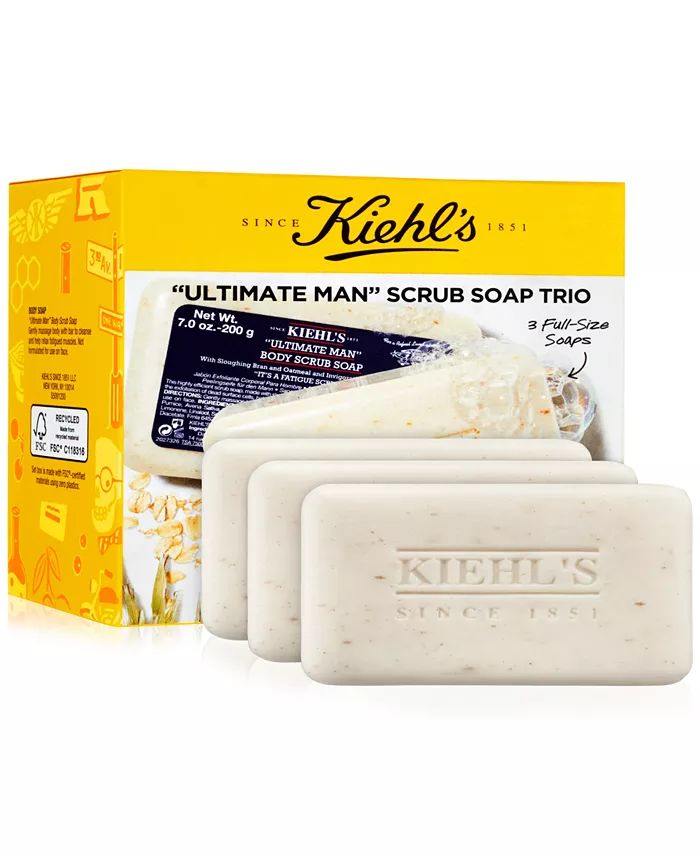 Kiehl's Since 1851 3-Pc. Ultimate Man Scrub Soap Set & Reviews - Beauty Gift Sets - Beauty - Macy... | Macys (US)