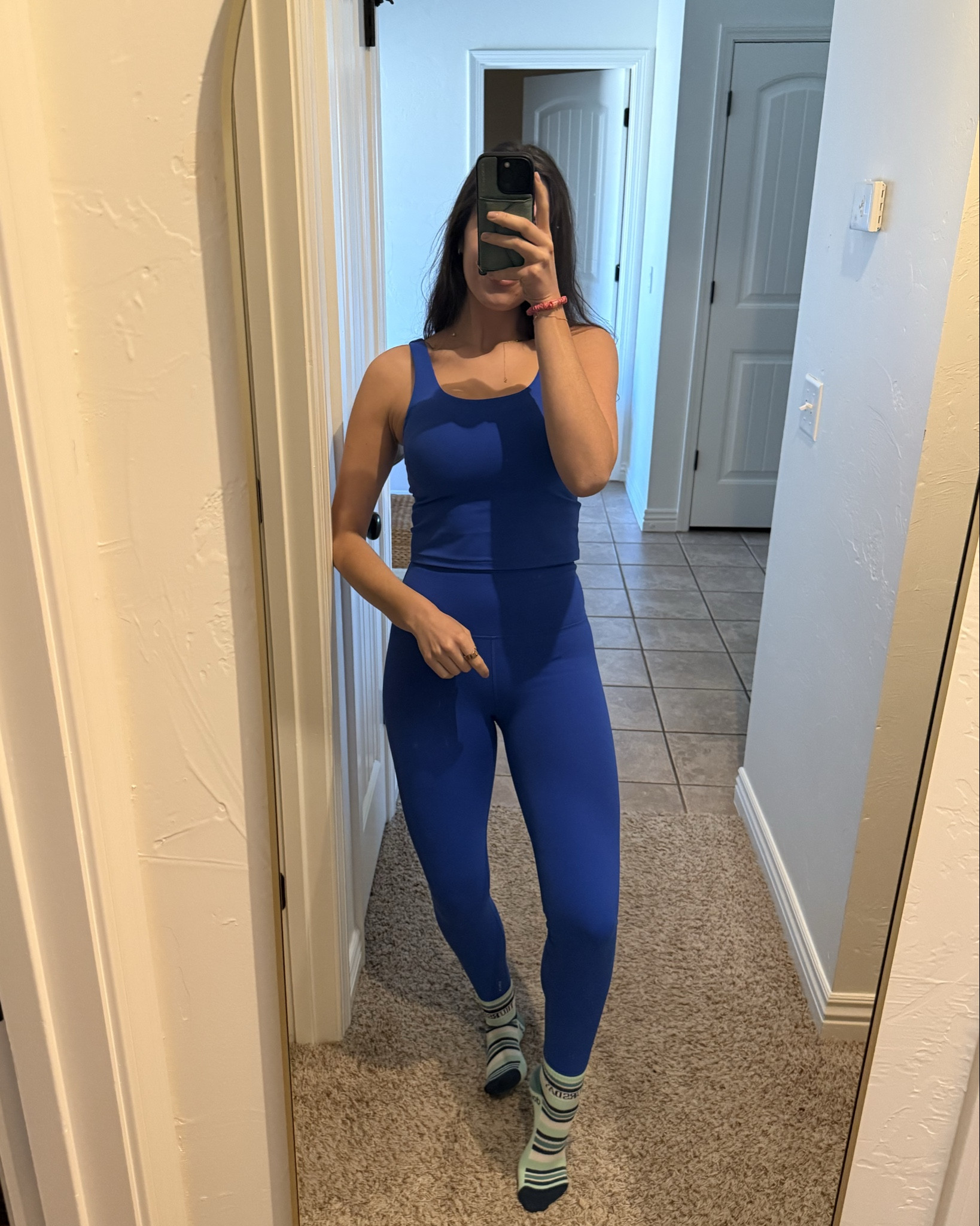 love a blue workout set.

Amazon set!!! Tank & leggings: small 

#LTKActive #LTKootd #LTKfitnessgoals