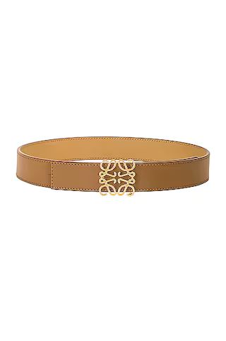 Anagram 2.8 Reversible Belt In Oak & Gold | FWRD 