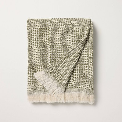 Checkered Knit Throw Blanket - Hearth & Hand™ with Magnolia | Target
