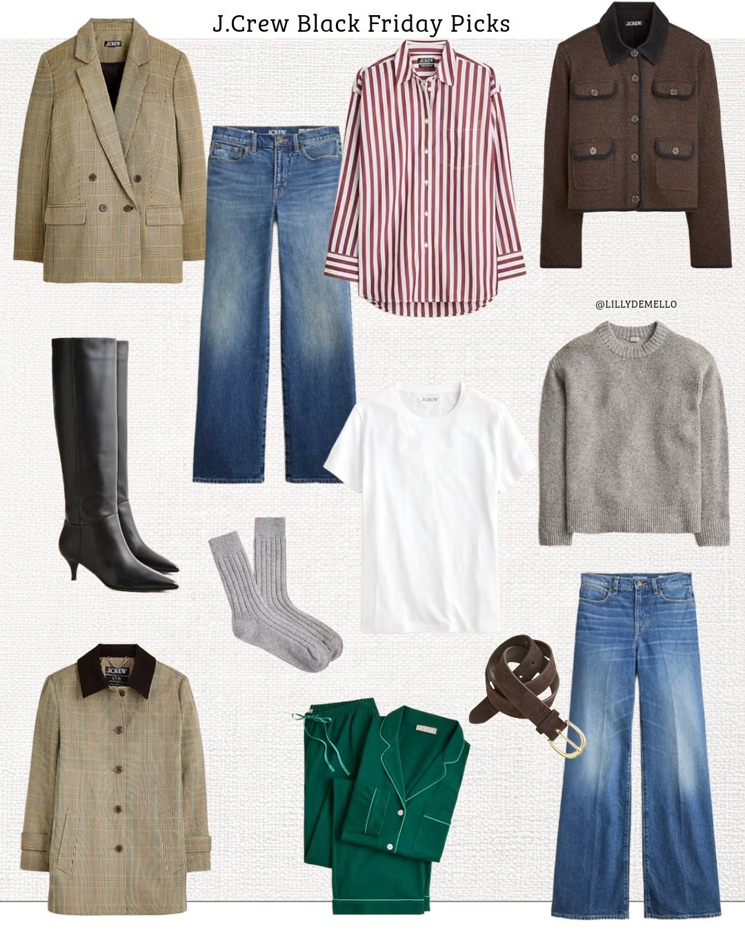 Best of J Crew Black Friday sale!  Elevated basics for the win. 


#LTKFindsUnder50 #LTKCyberWeek #LTKSaleAlert