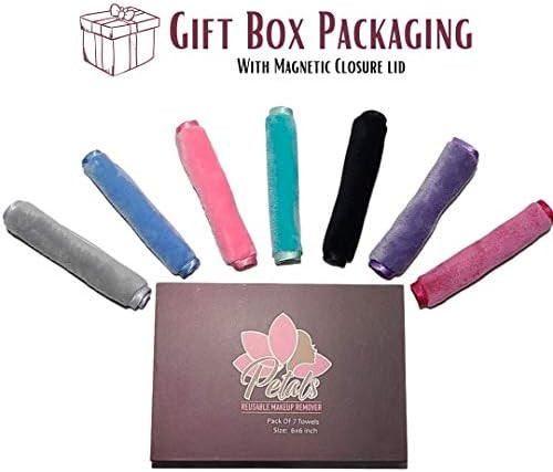 Petals Reusable Makeup Remover, Ultra-Soft Microfiber Towel, Premium Quality with Satin-Silk Edges,  | Amazon (US)