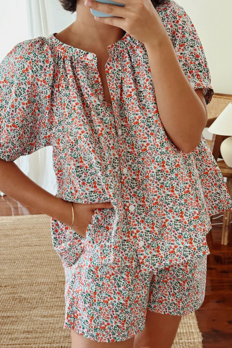 Libby Lounge Set - Cotton - Floret | Piyama