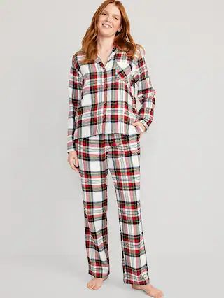 Matching Flannel Pajama Set for Women | Old Navy (US)