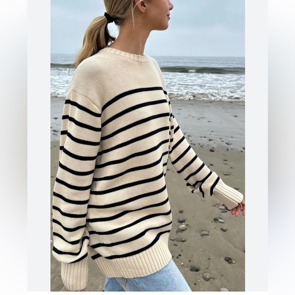 BRANDY MELVILLE Brianna Cotton Stripe Sweater | Poshmark