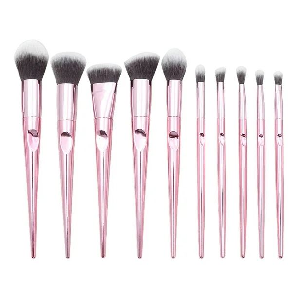 10 Pcs Wet And Wild Series Of Tapered Finger Printing Handle Cosmetic Brush Set | Walmart (US)