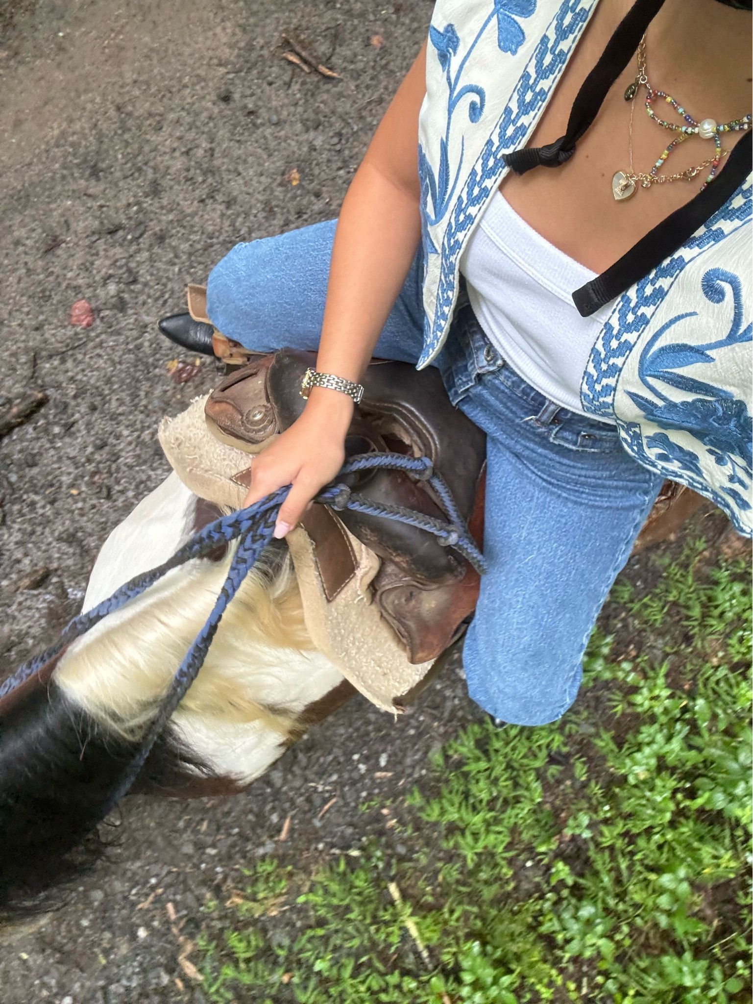 Itsliddystyle wearing White tank Abercrombie (size XS). Abercrombie jeans. (Size 25). Cowboy boots. Country Concert Outfit

#LTKfindsunder50 #LTKstyletip #LTKSeasonal