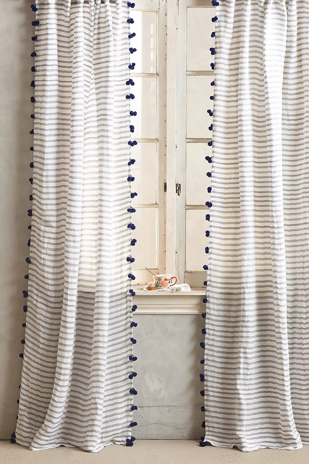 Pom Tassel Curtain | Anthropologie (US)