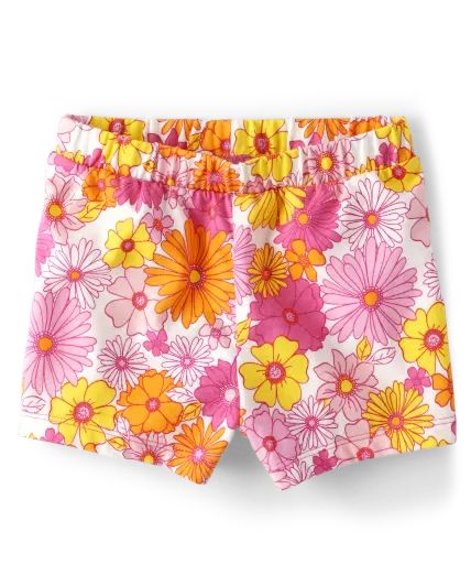 Baby And Toddler Girls Floral Pull On Shorts - fuchsia purple | The Children's Place