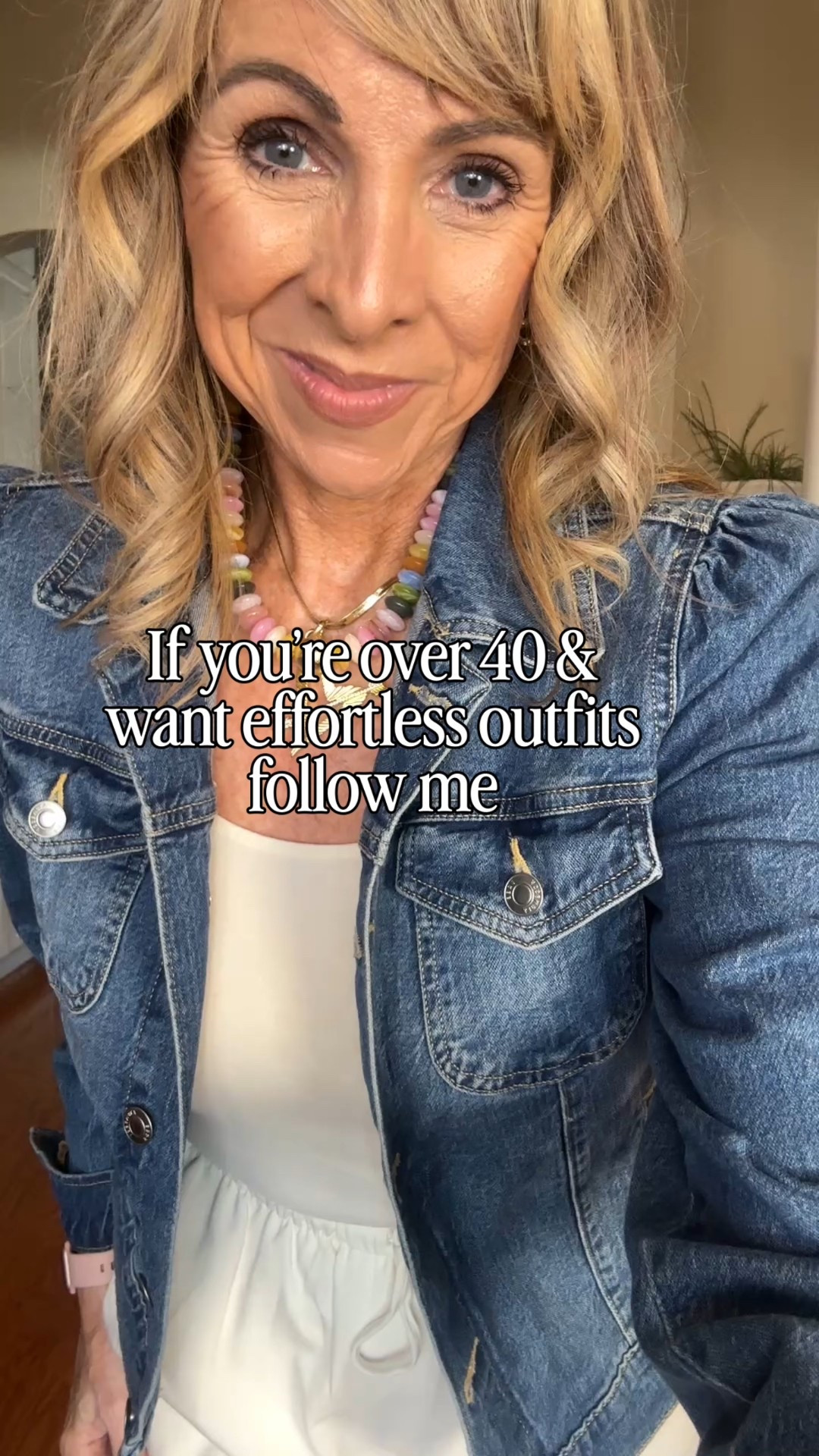 Easy, polished, and wearable 🤍
This is one of those outfits that looks pulled together but feels comfortable all day. Wide-leg pants + a simple tank + a denim jacket is an outfit formula I rely on when I want to look chic without trying too hard.

Perfect for errands, lunch, travel days, or casual dinners. These are the kinds of pieces you’ll reach for over and over again.

✨ I’m wearing my usual size
✨ Great option for petites
✨ Linked exact pieces + similar finds

#LTKOver40