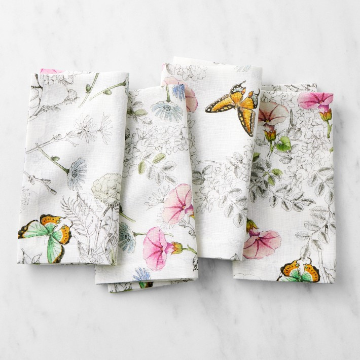 Farfalla Butterfly Napkins, Set of 4 | Williams-Sonoma
