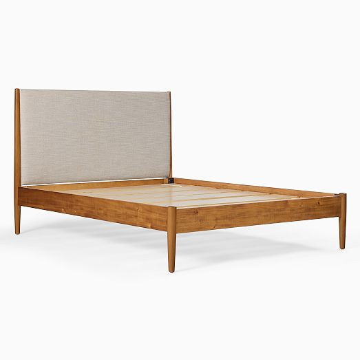 Mid-Century Upholstered Bed | West Elm (US)