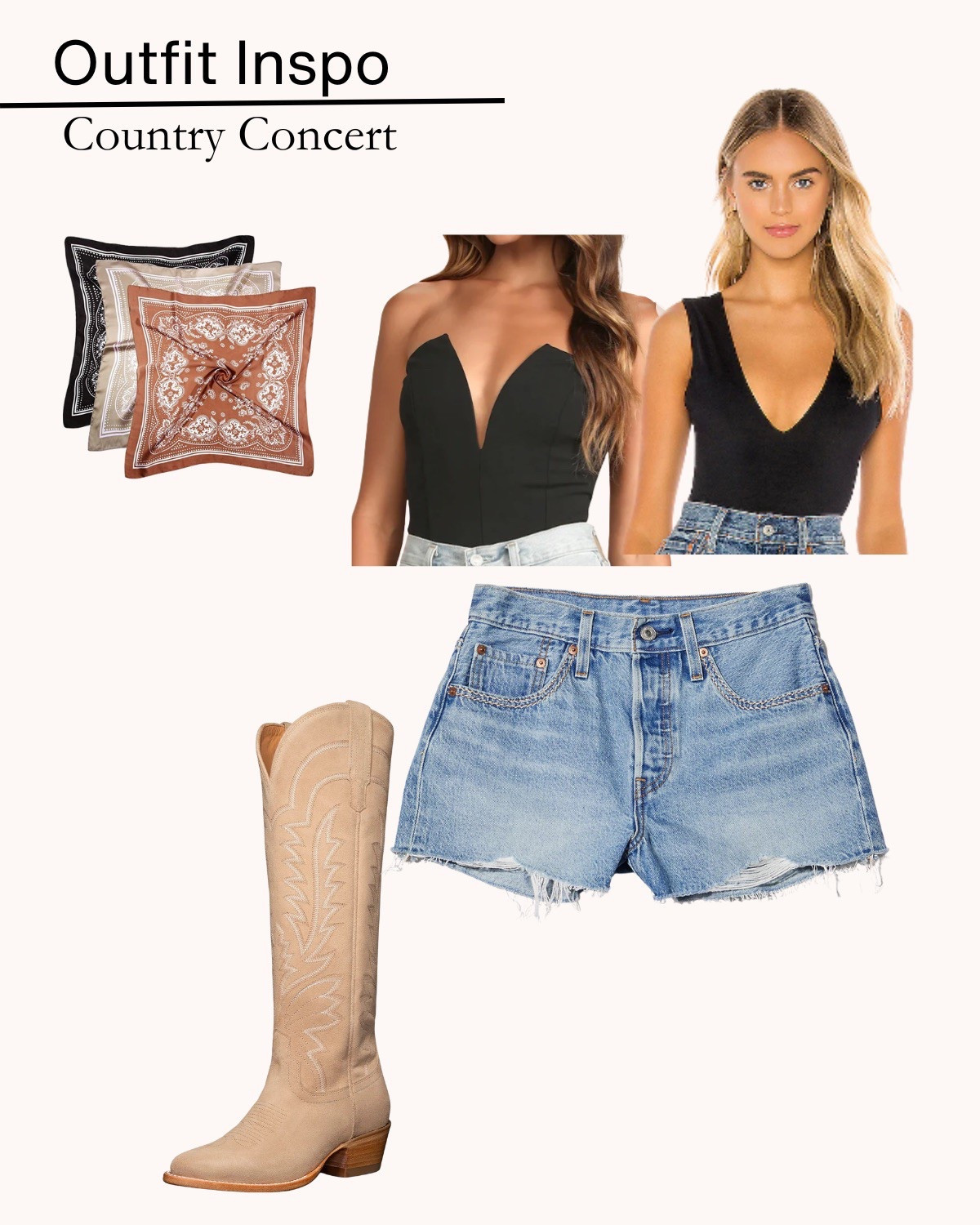 Cute and simple country concert inspired outfit! 

#LTKStyleTip #LTKBeauty #LTKFindsUnder50