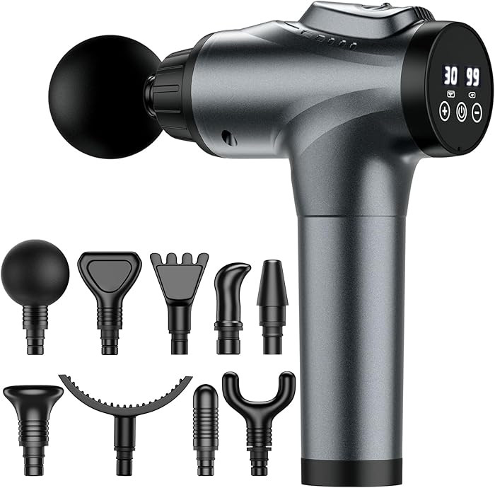 Massage Gun, Muscle Massage Gun for Athletes Handheld Electric Deep Tissue Back Massager, Percuss... | Amazon (US)