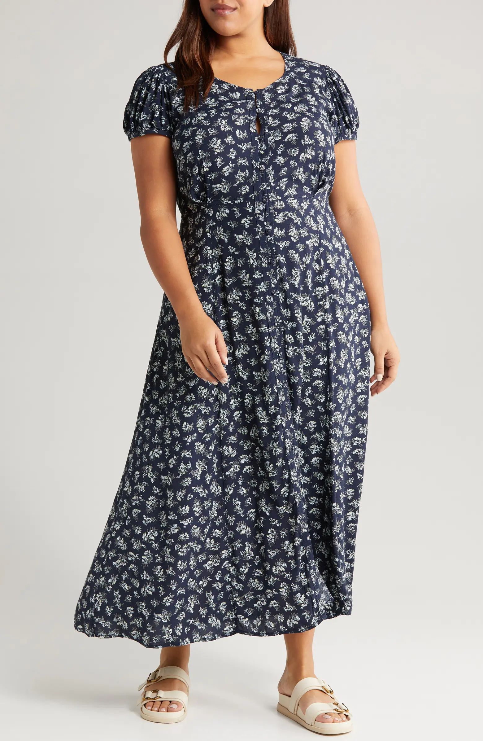 Treasure & Bond Floral Woven Maxi Dress | Nordstrom | Nordstrom