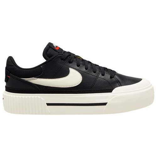 Nike Womens Court Legacy Lift - Training Shoes Black/Orange/White Size 05.5 | Foot Locker (US)
