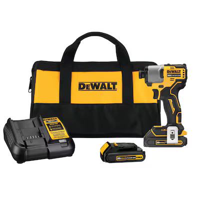 DEWALT Brushless 20-volt Max 1/4-in Variable Speed Brushless Cordless Impact Driver (2-Batteries ... | Lowe's