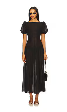 LPA Emory Midi Dress in Black from Revolve.com | Revolve Clothing (Global)