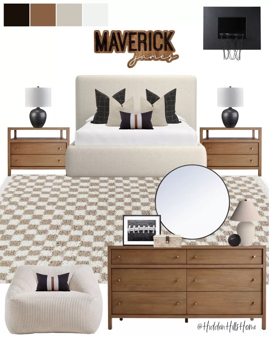 modern classic bits bedroom mood board, teen boys bedroom inspo, boys bed, bedroom, nightstands, checkered rug #boys

#LTKHome #LTKSaleAlert #LTKKids