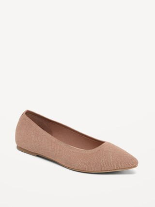 Soft-Knit Pointed-Toe Ballet Flats for Women | Old Navy (US)