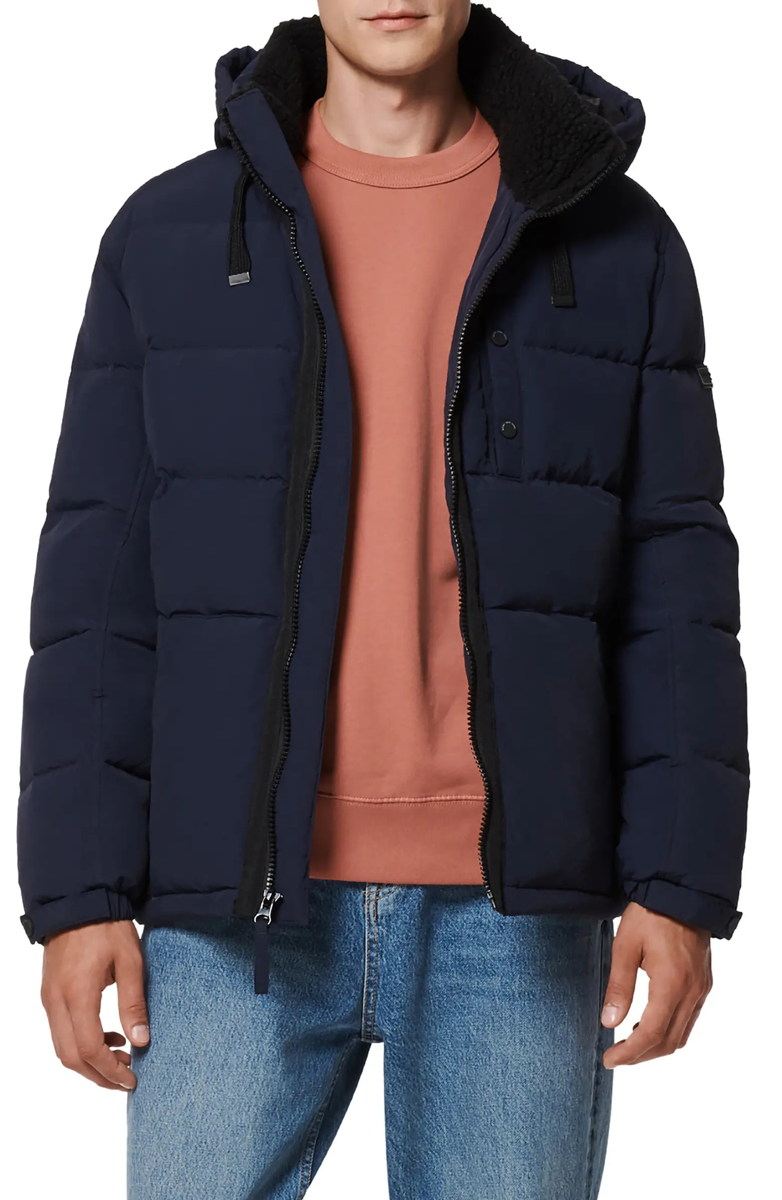 Hubble Faux Fur Collar Water Resistant Puffer Coat | Nordstrom