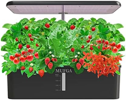Hydroponics Growing System Herb Garden - MUFGA 18 Pods Indoor Gardening System with LED Grow Ligh... | Amazon (US)
